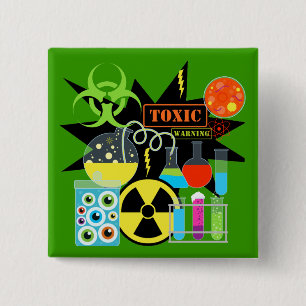 Tokig forskare knapp