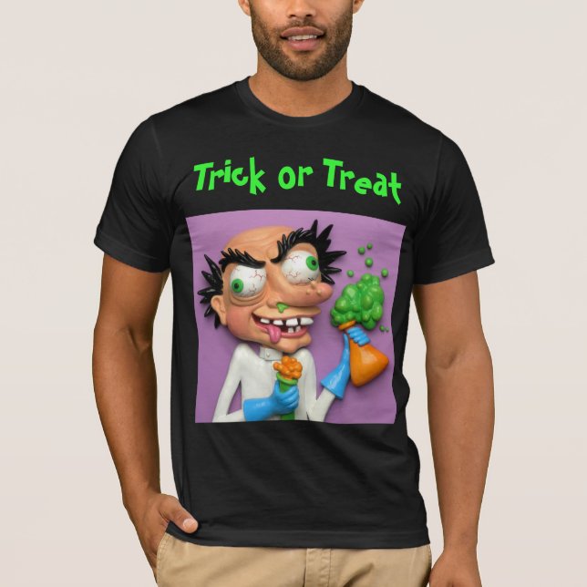 Tokig forskare t-shirt (Framsida)