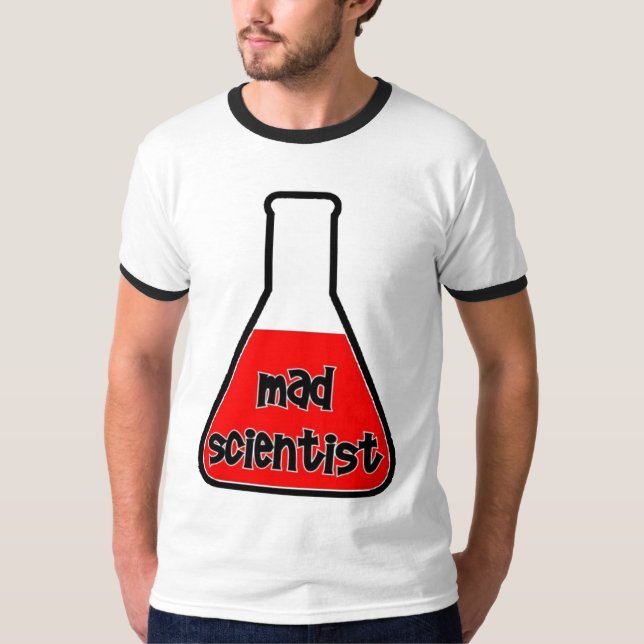 Tokig forskare t-shirt (Framsida)