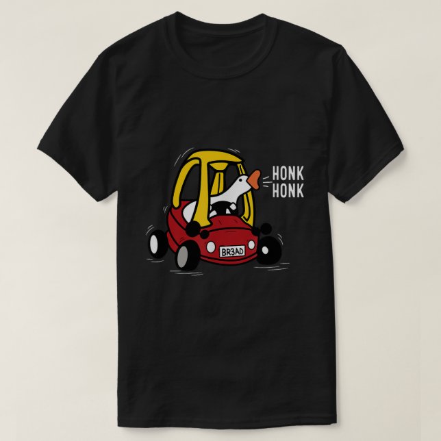 Tokig Gås Kör Meme Hönk Hönk Design T Shirt (Design framsida)