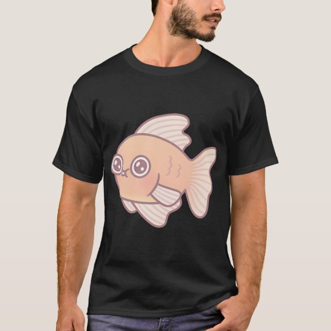 Tokig Gullfisk Doodle T Shirt (Framsida)