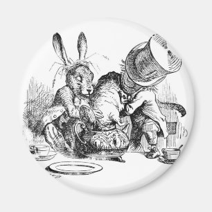 Tokig Hatter, Dormouse och marsHare Magnet