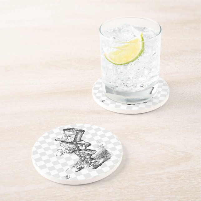 Tokig Hatter med kexen och Tea Underlägg Sandsten (Sidan)