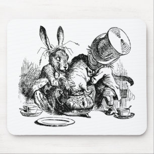 Tokig Hatter och marsHare som dunking dormousen Musmatta