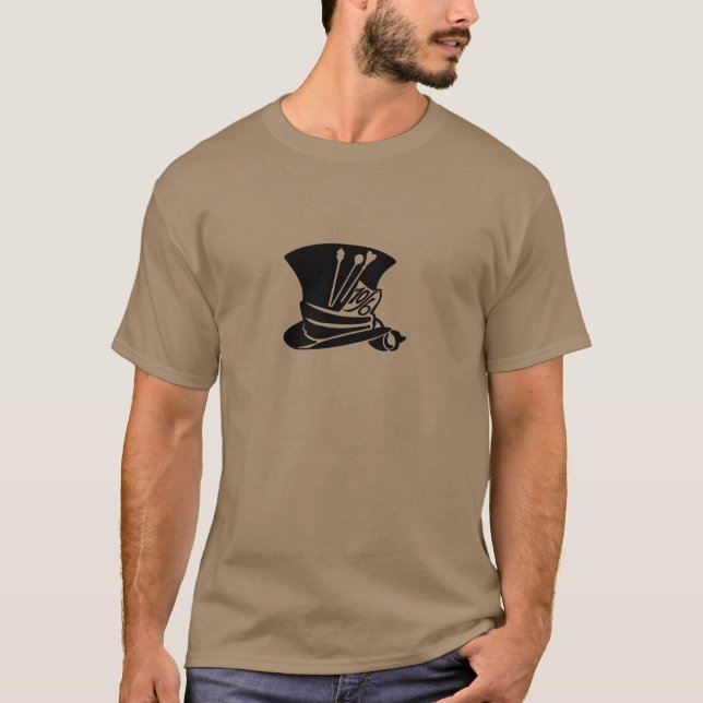 Tokig hatters hattskjorta tee (Framsida)