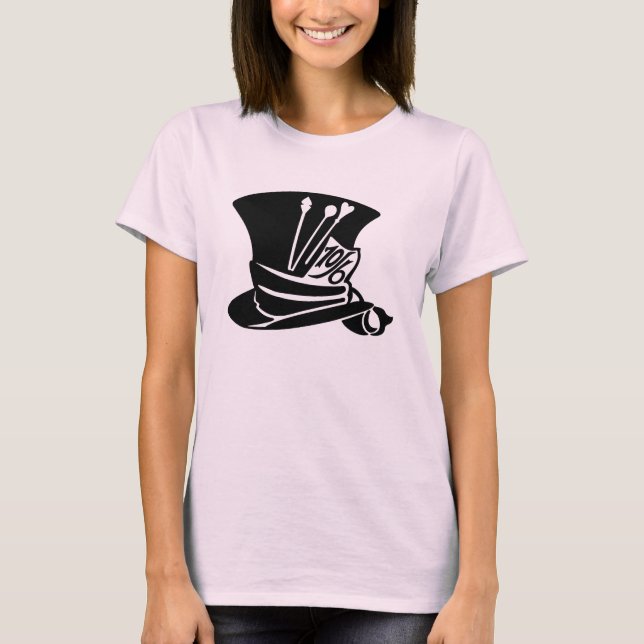 Tokig hatters hattskjorta tee shirt (Framsida)