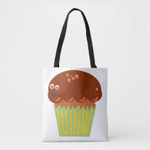Tokig i en jätte-muffins tecknad kul