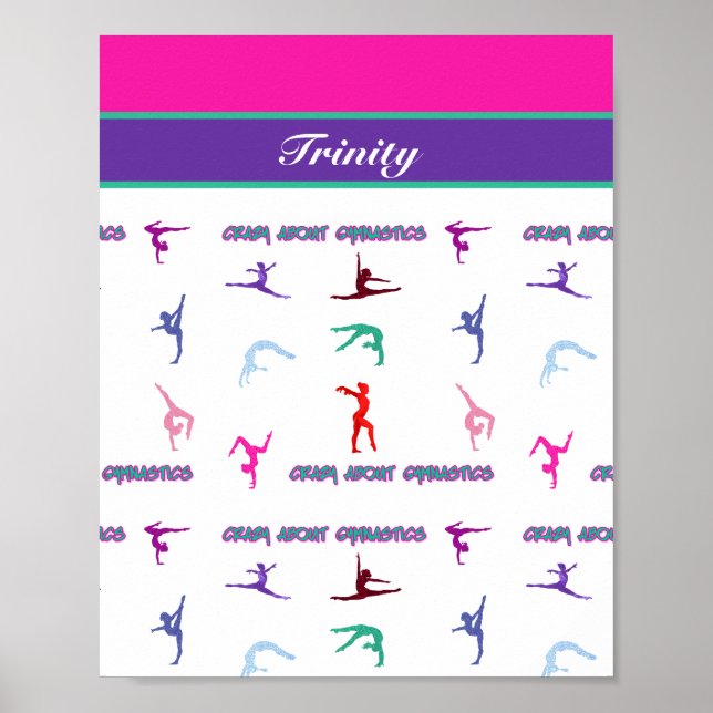 Tokig i gymnastik poster (Framsidan)