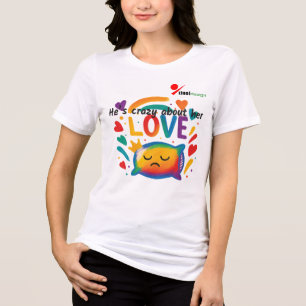 Tokig i henne t shirt