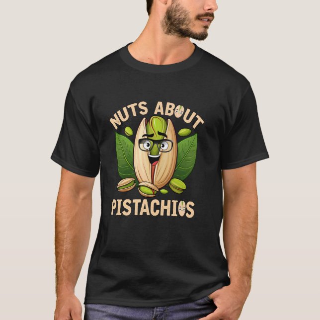 Tokig i pistagenötter t shirt (Framsida)