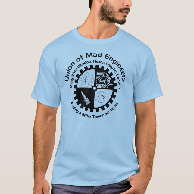 Tokig ingenjörskjorta tee (Framsida)