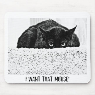 Tokig katt Mousepad Musmatta