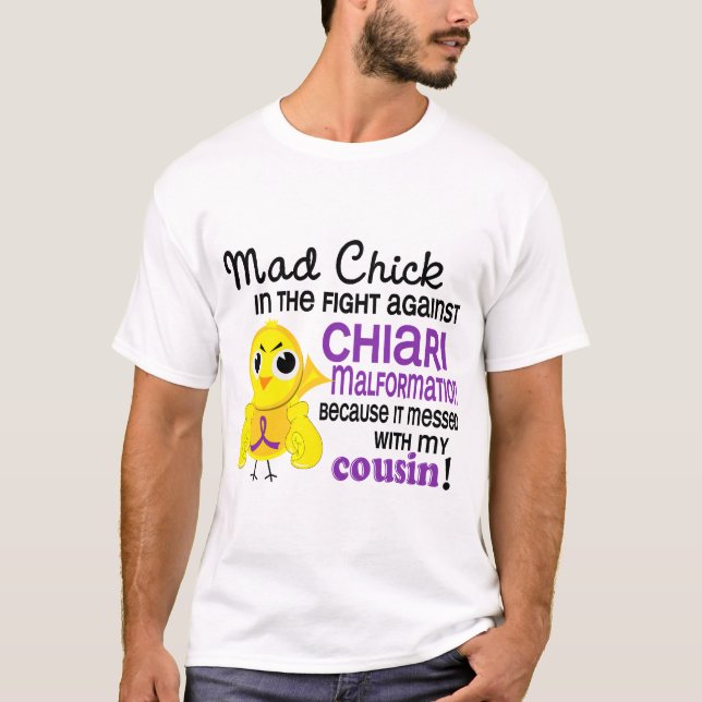 Tokig kusinChiari för chick 2 Malformation T-shirt (Framsida)