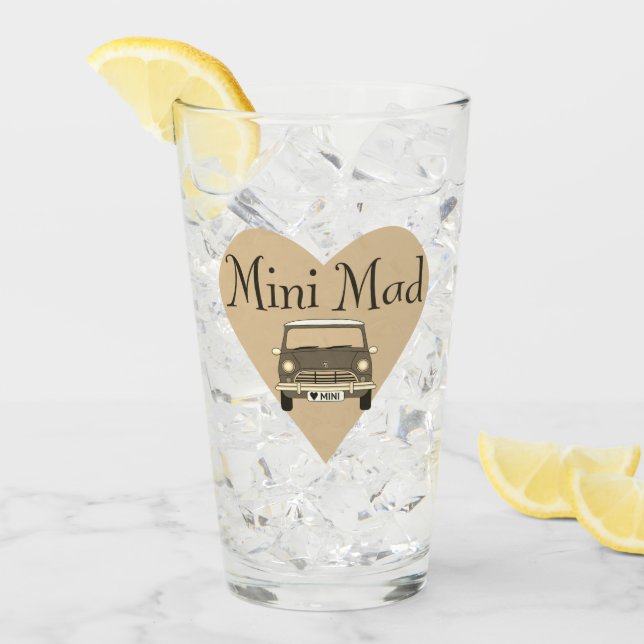 Tokig mini- älskare glaskopp (Framsida Ice)