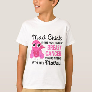 Tokig morbröstcancer för chick 2 t shirt