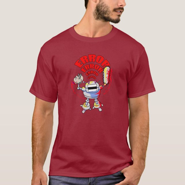 Tokig robot t shirt (Framsida)
