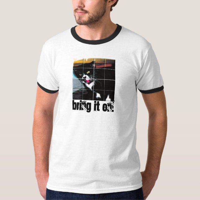 Tokig skjorta för katt 2 tee (Framsida)