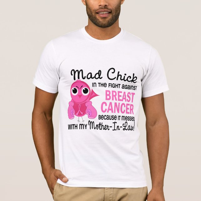 Tokig svärmorbröstcancer för chick 2 tee (Framsida)