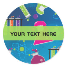 Tokig vetenskap födelsedagsfest roliga klistermärk