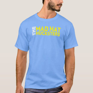 Tokiga hattHucksters bor logotypen på blåttmanar T Shirt