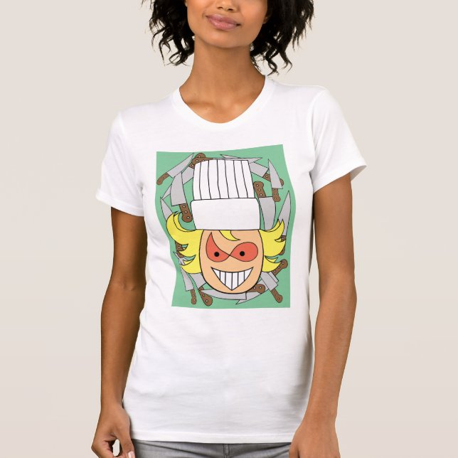Tokiga kockkvinna T-tröja Tee Shirt (Framsida)