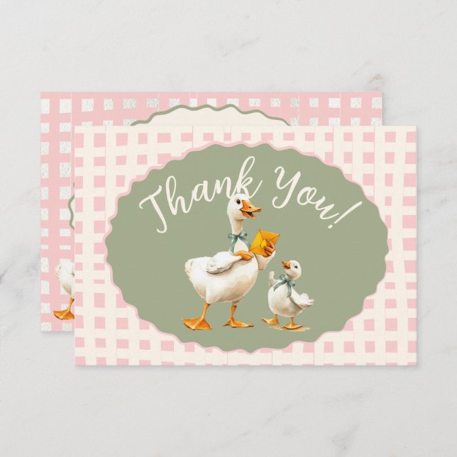 Tokiga Randiga Tacksamhetskort Inbjudningar (Fram/baksida)