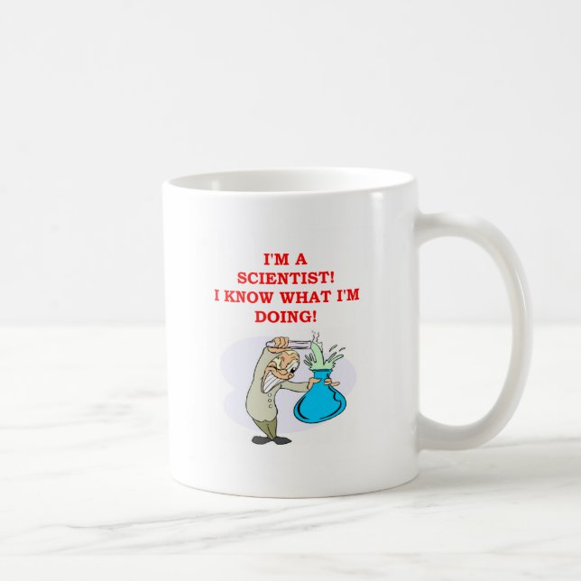 tokigt forskareskämt kaffemugg (Höger)
