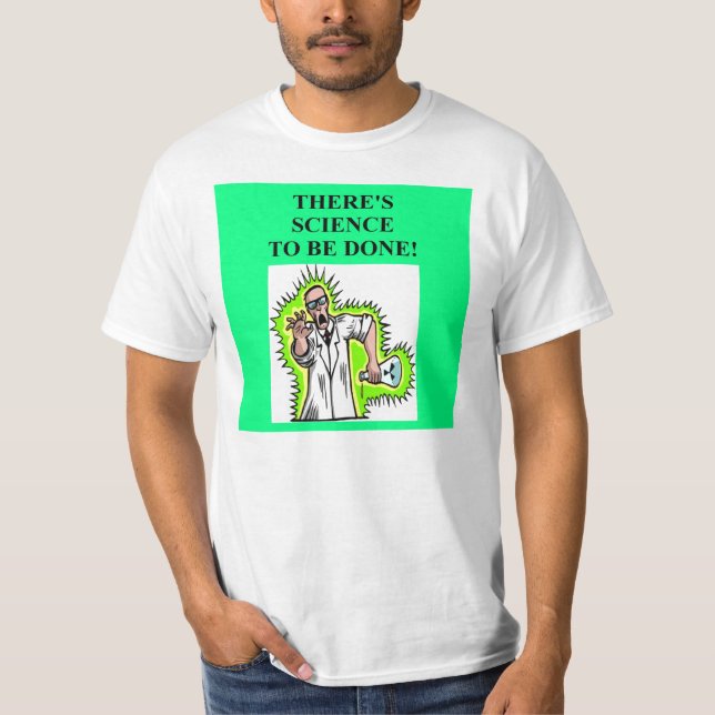 tokigt forskareskämt tee shirt (Framsida)