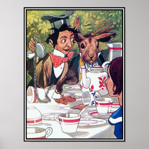 Tokigt hatters Teaparty - Alice i underland Poster