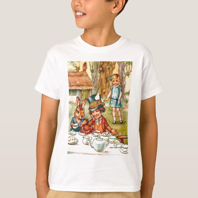 Tokigt hatters Teaparty - Alice i underland Tee (Framsida)