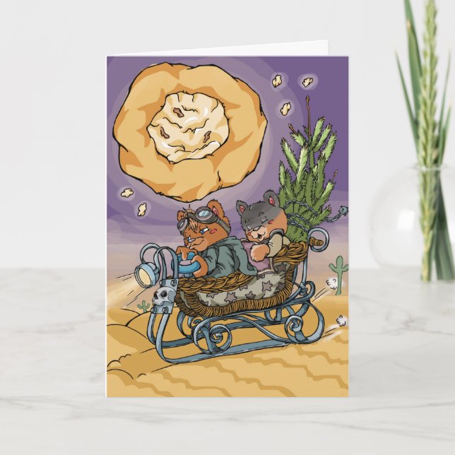 Tokigt max för jul helgkort (Framsida)