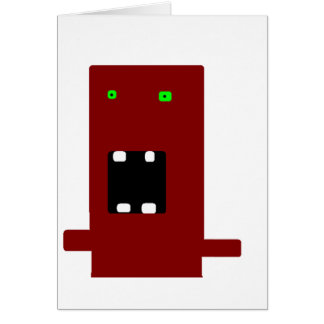 tokigt monster #2 hälsningskort