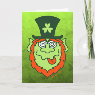 Tokigt troll för st patrick's day kort