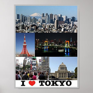 Tokio - I Kärlek - Japan - I Poster