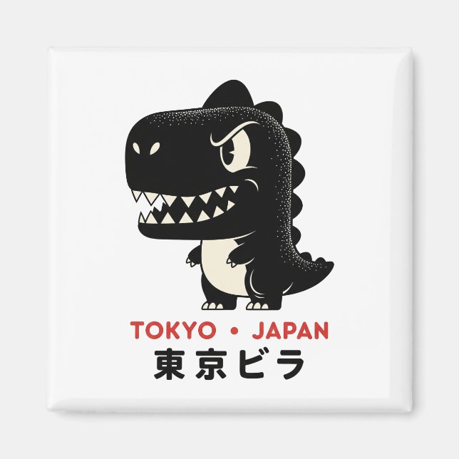 TOKIO JAPAN GODZILLA MAGNET (Framsidan)