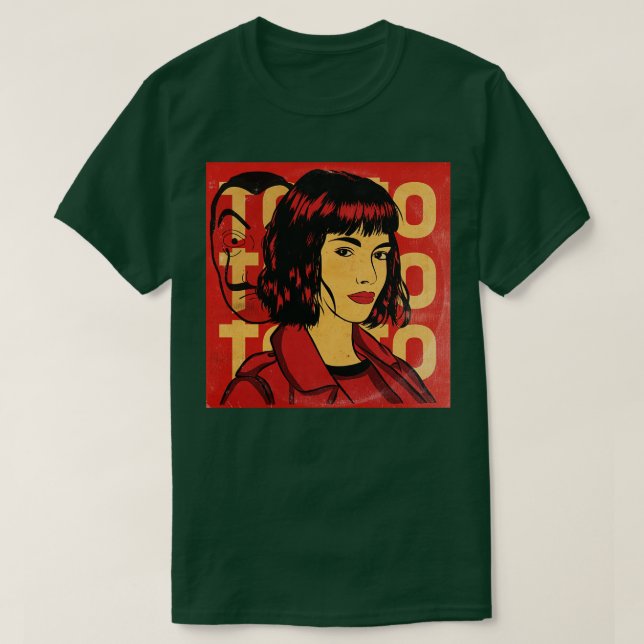 Tokio La Casa de Papel T Shirt (Design framsida)
