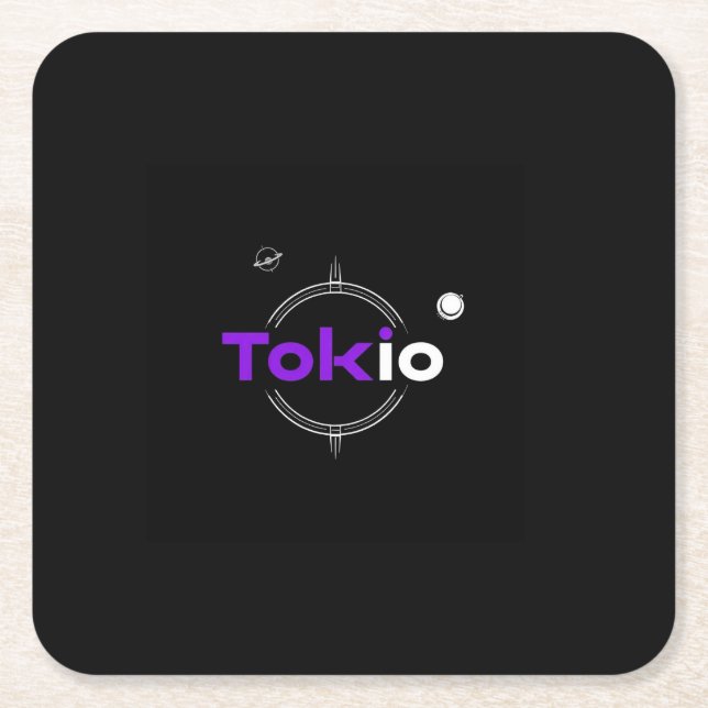 Tokio samuraj underlägg papper kvadrat (Framsidan)