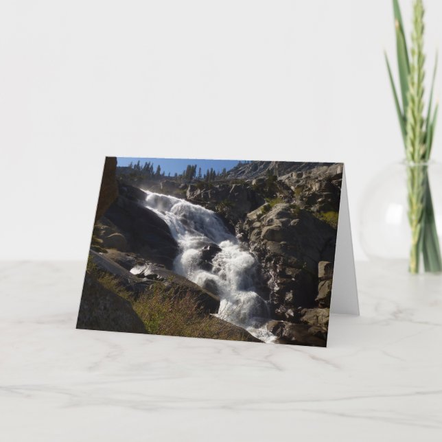 Tokopah Falls II vid Sequoia National Park Kort (Framsida)