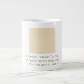 Toksie Turbie Beige på Beige Jumbo Mugg