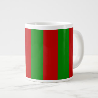 Toksie Turbie julgrön röda ränder Jumbo Mugg