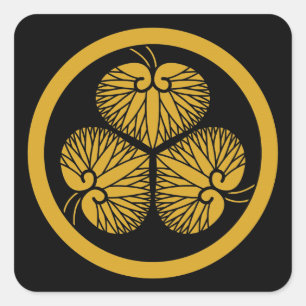 Tokugawa althea 1(första,2:a,3:e)33 fyrkantigt klistermärke