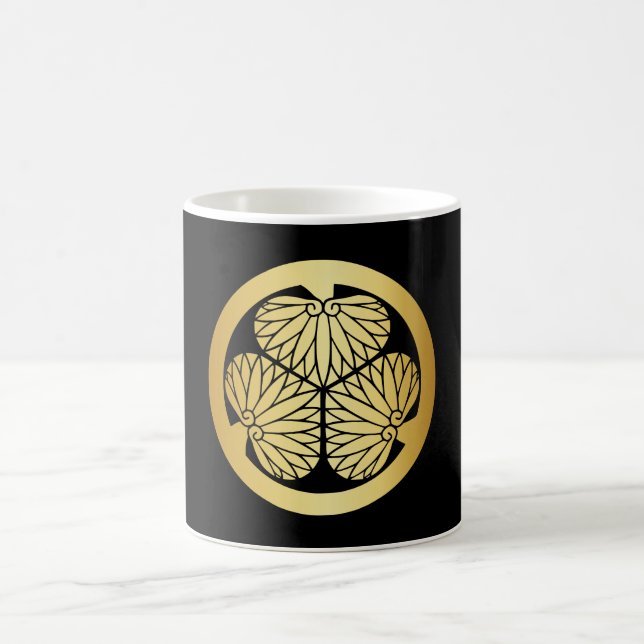 Tokugawa Ieyasu Japansk Family Crest Kaffemugg (Center)