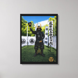 Tokugawa Ieyasu Samurajrustning Blå Himmel Canvastryck