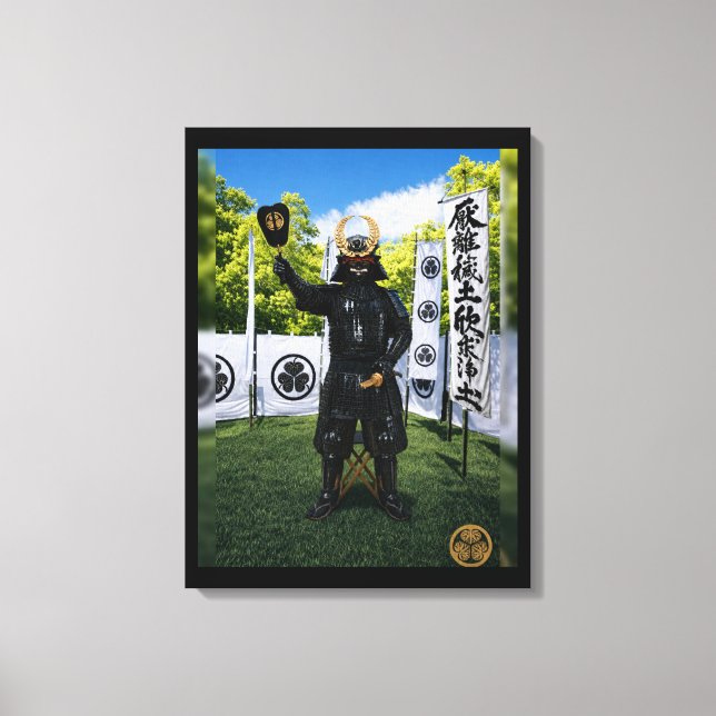 Tokugawa Ieyasu Samurajrustning Blå Himmel Canvastryck (Framsida)
