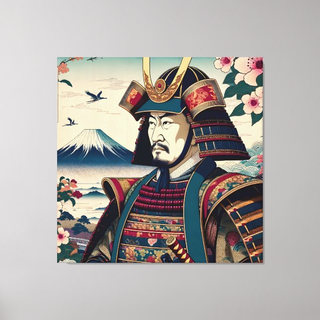 Tokugawa Ieyasu: Ukiyo-E mästerverk Canvastryck (Framsida)