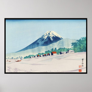 Tokuriki Tomikichiro 36 vyer av Fuji konst japan Poster