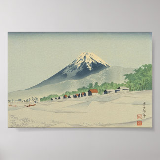 Tokuriki Tomikichiro 36 vyer av Fuji konst Japan Poster