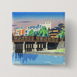 Tokuriki Tomikichiro Sanjo Bridge, Kyoto japanskt Knapp