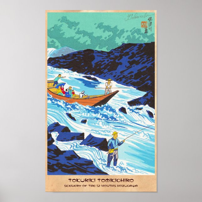 Tokuriki Tomikichiro Scenery de tolv månaderna Poster (Framsidan)