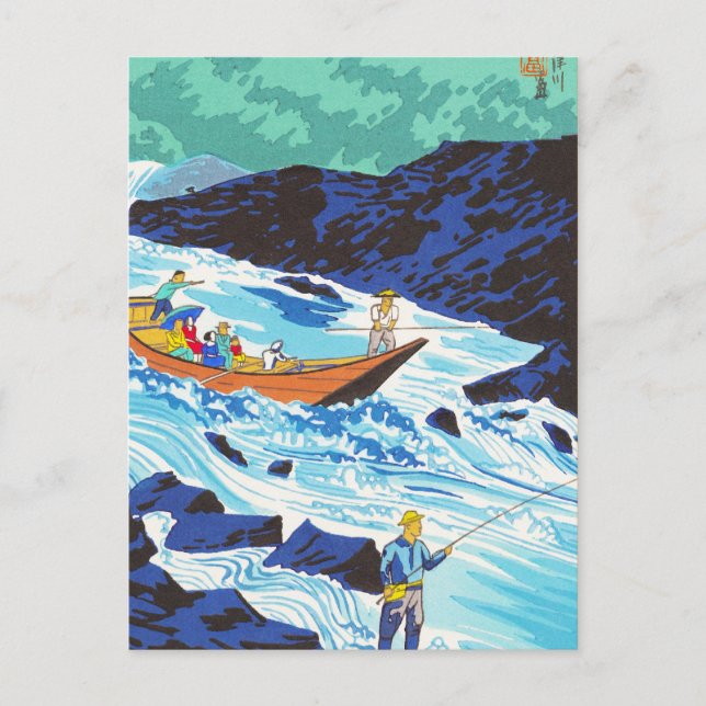 Tokuriki Tomikichiro Scenery de tolv månaderna Vykort (Framsida)